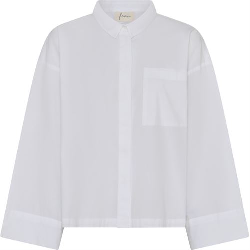 FRAU SKJORTE, NICE WIDE SLEEVE SHIRT, BRIGHT WHITE